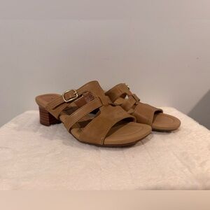 Clarks Tan Women's Sandals with Buckle